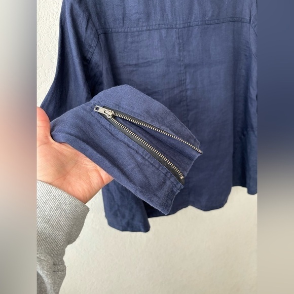 New Forever 21 Light Linen Blazer/jacket SZ M - Picture 5 of 7